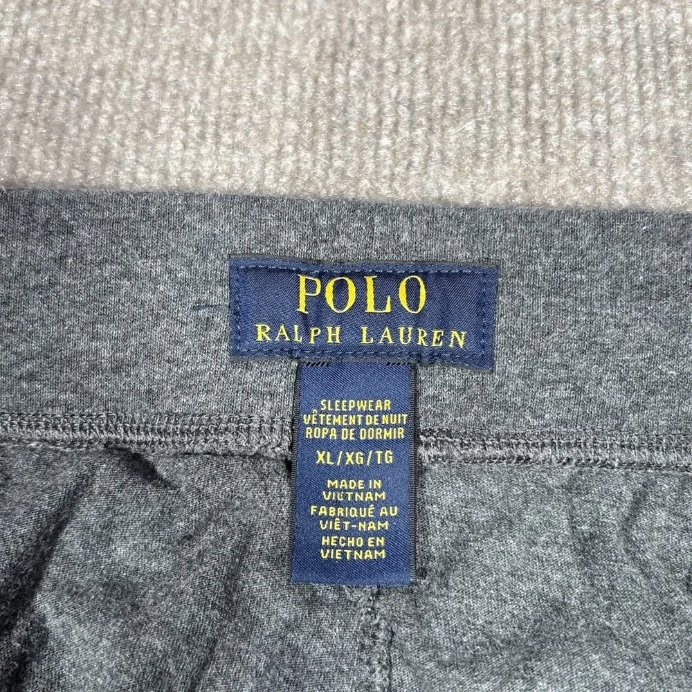 Polo Ralph Lauren Sleepwear Pants Mens XL Gray Knit Jogger‎ Spellout Pajama